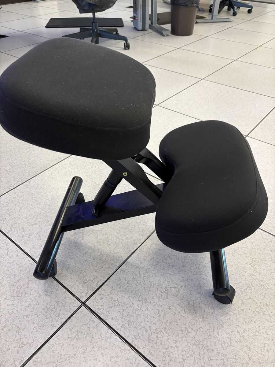 Black Ergonomic Kneeling Office Chair - Improve Posture & Comfort