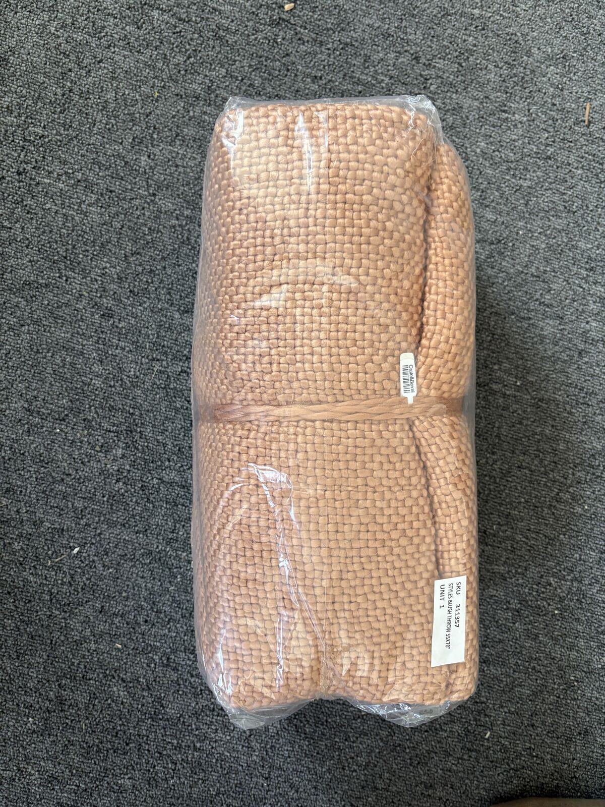 Fringe throw blanket from Crate and Barrel