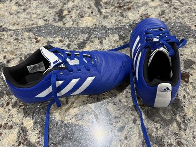 Adidas Blue and White Athletic Cleats Size 3