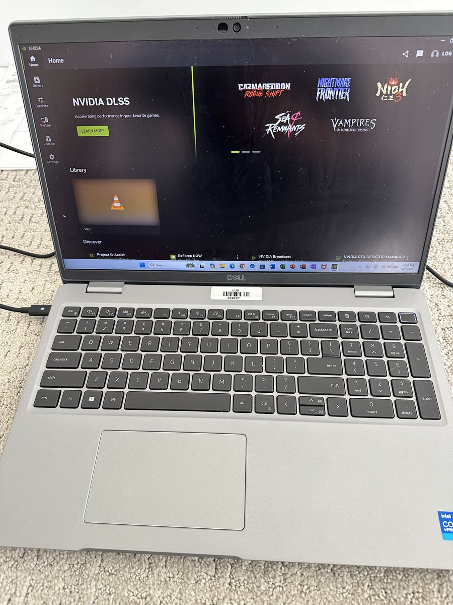 Dell Laptop i7 Core 32 GB RAM 1.25 TB SSD NVIDIA