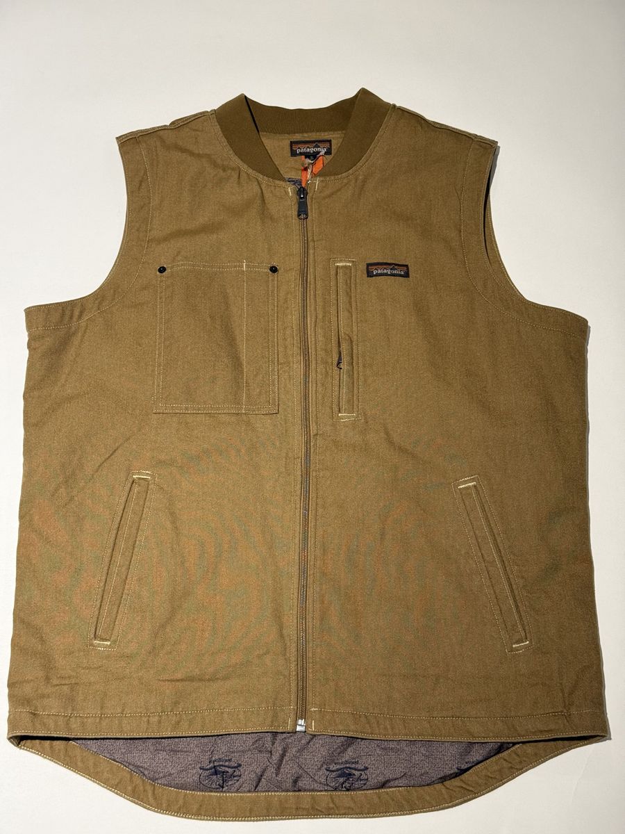 Patagonia All Seasons Hemp Canvas Vest - Coriander Brown - Men's L - Brand New With Tags