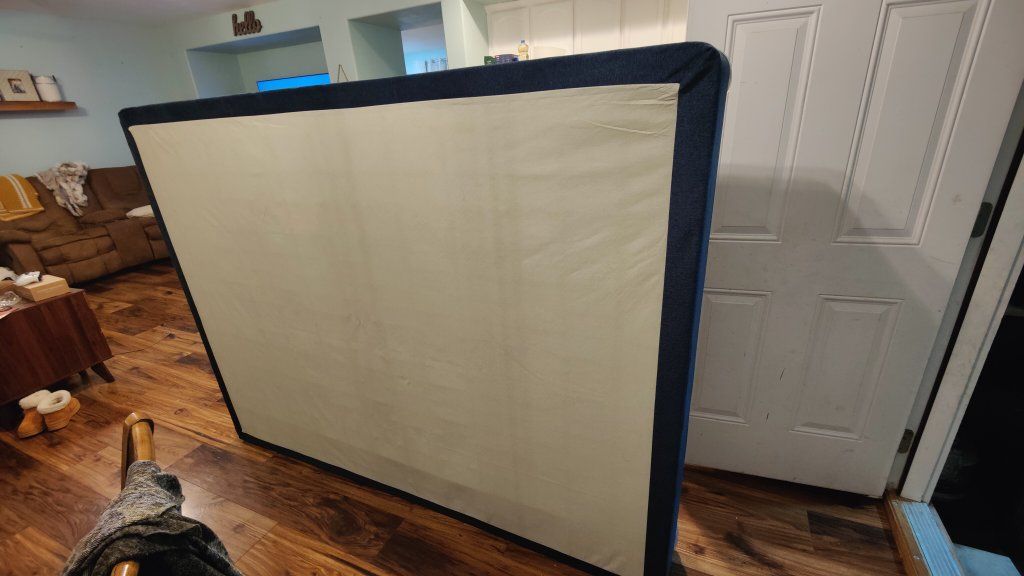 queen size box spring mattress, used but solid,