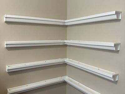 Rain Gutter Bookshelves