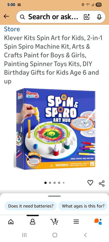New in Box! Spin Art Kit