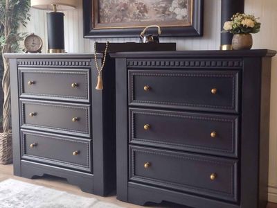 EXTRA LARGE Ashley 3 Drawer Nightstands