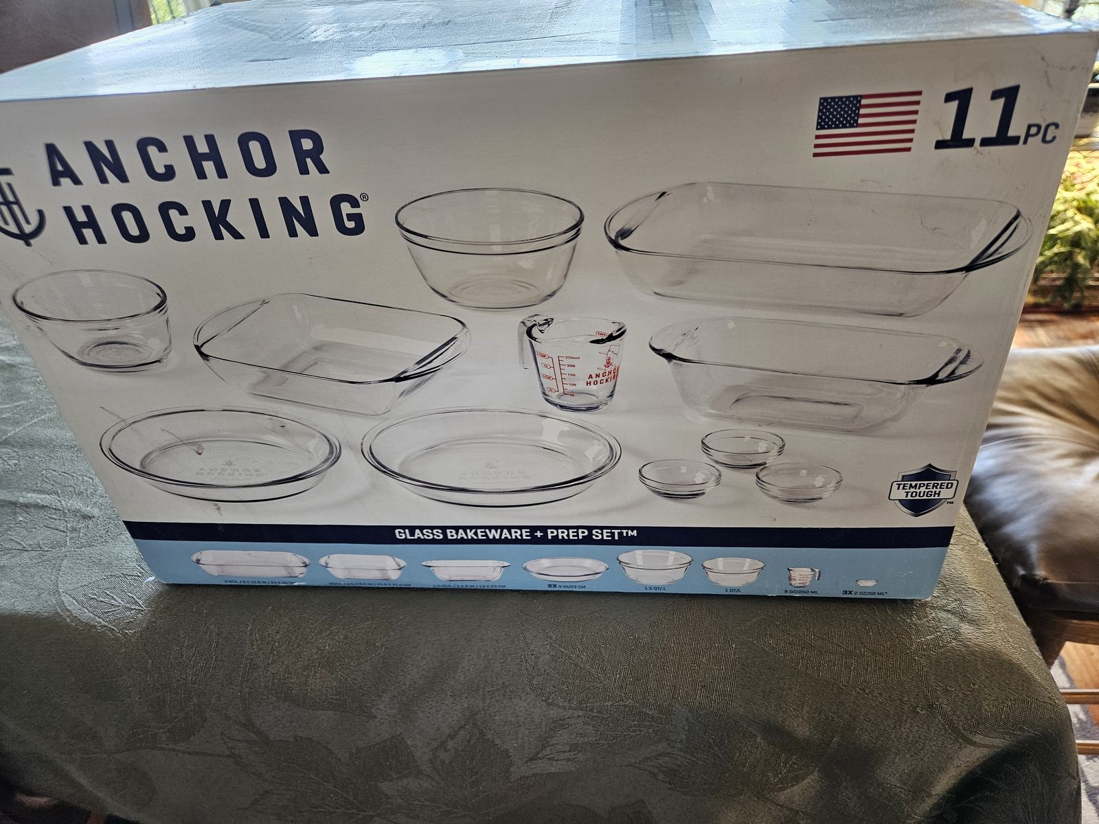Anchor Hocking Glass Baking Dish Set, 11 Piece Glass Bakeware Set