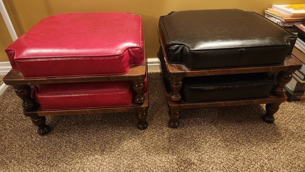VINTAGE Ethan Allen Stackable Footstools