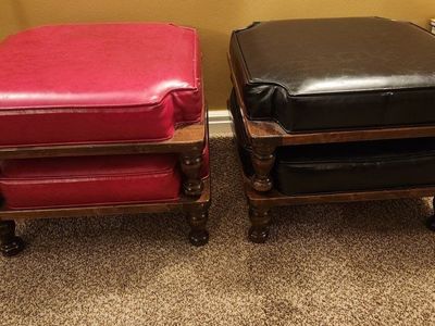 VINTAGE Ethan Allen Stackable Footstools