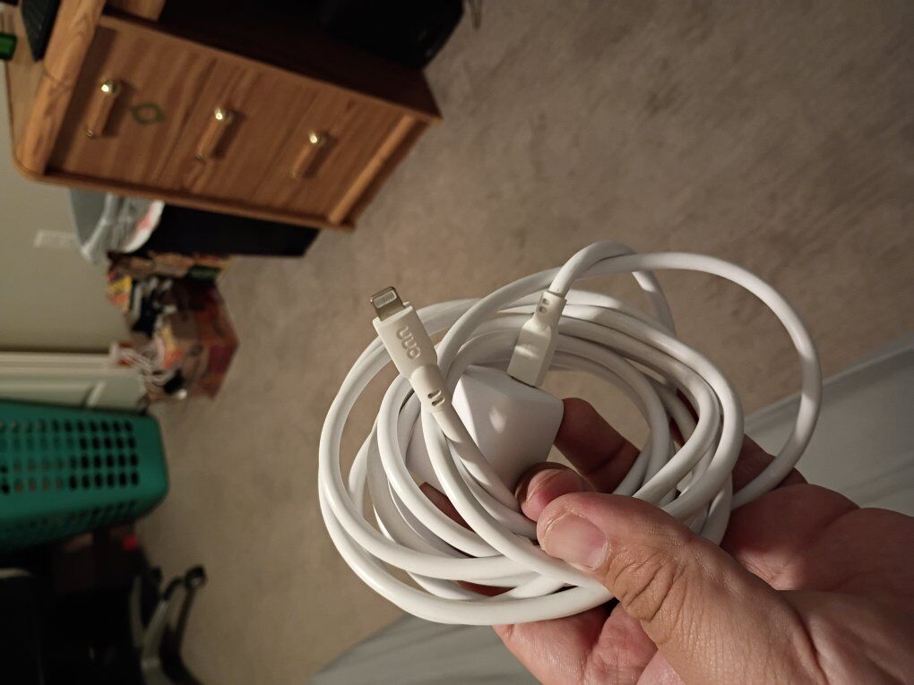 iPhone 13 case and iPhone charger 10fl