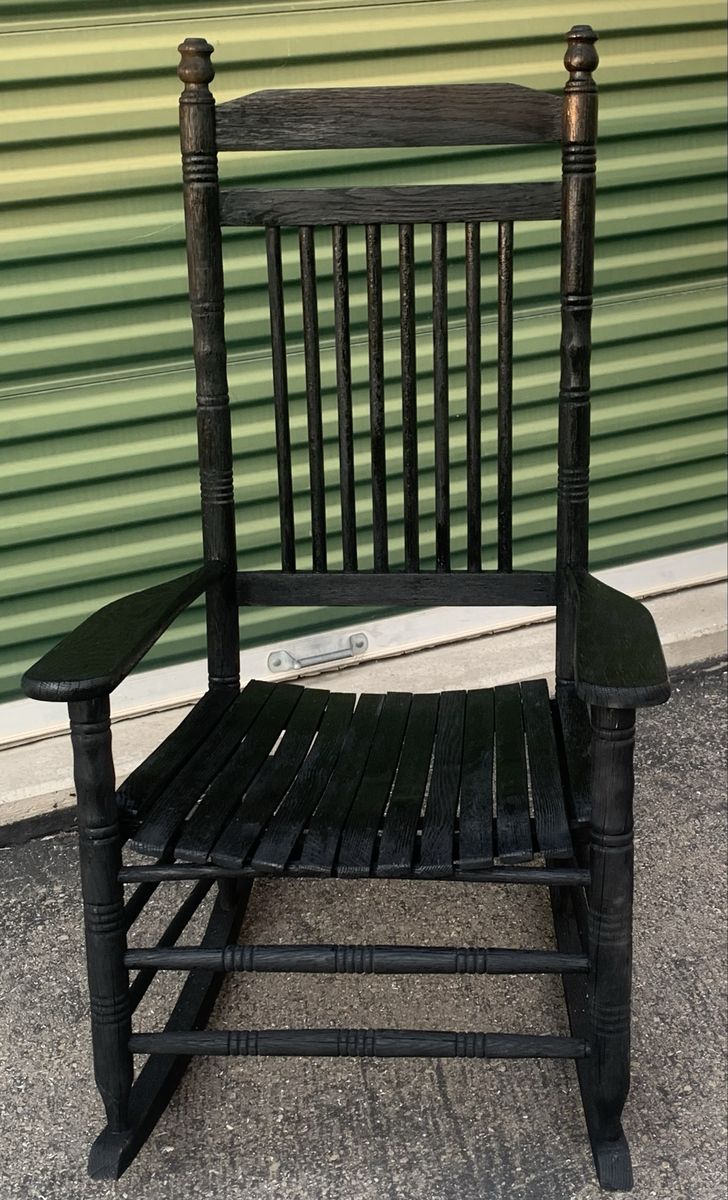 Beautiful Black Cracker Barrel Rocking Chair
