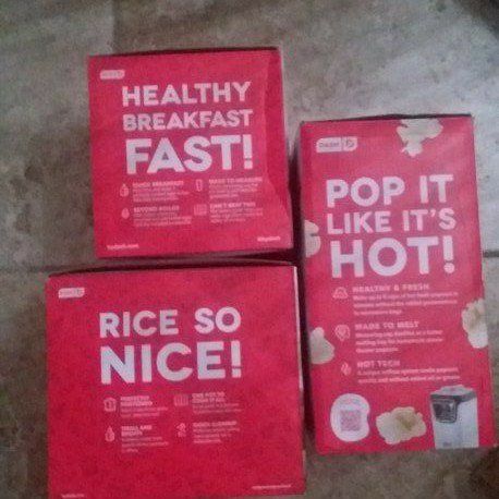 RICE COOKER,  EGG COOKER, HOT AIR POPCORN POPPER....DASH BRAND