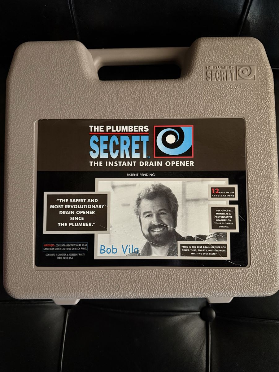 Bob Villa's "Plumbers Secret" Instant Drain Opener