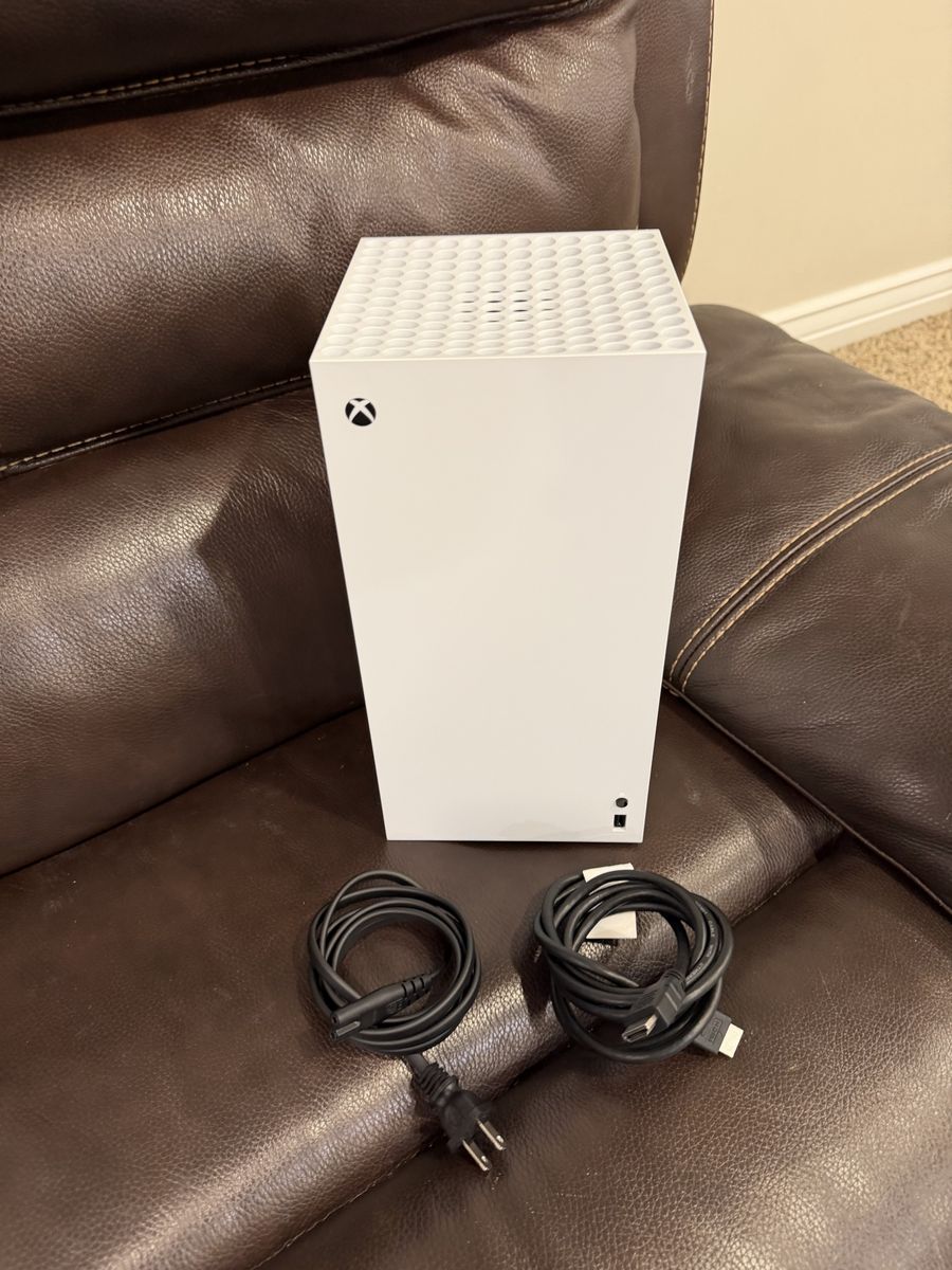 Microsoft Xbox Series X White Console with Power and HDMI Cables