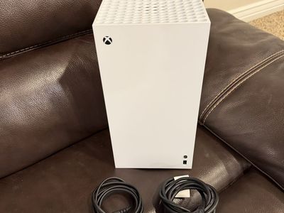 Microsoft Xbox Series X White Console with Power and HDMI Cables