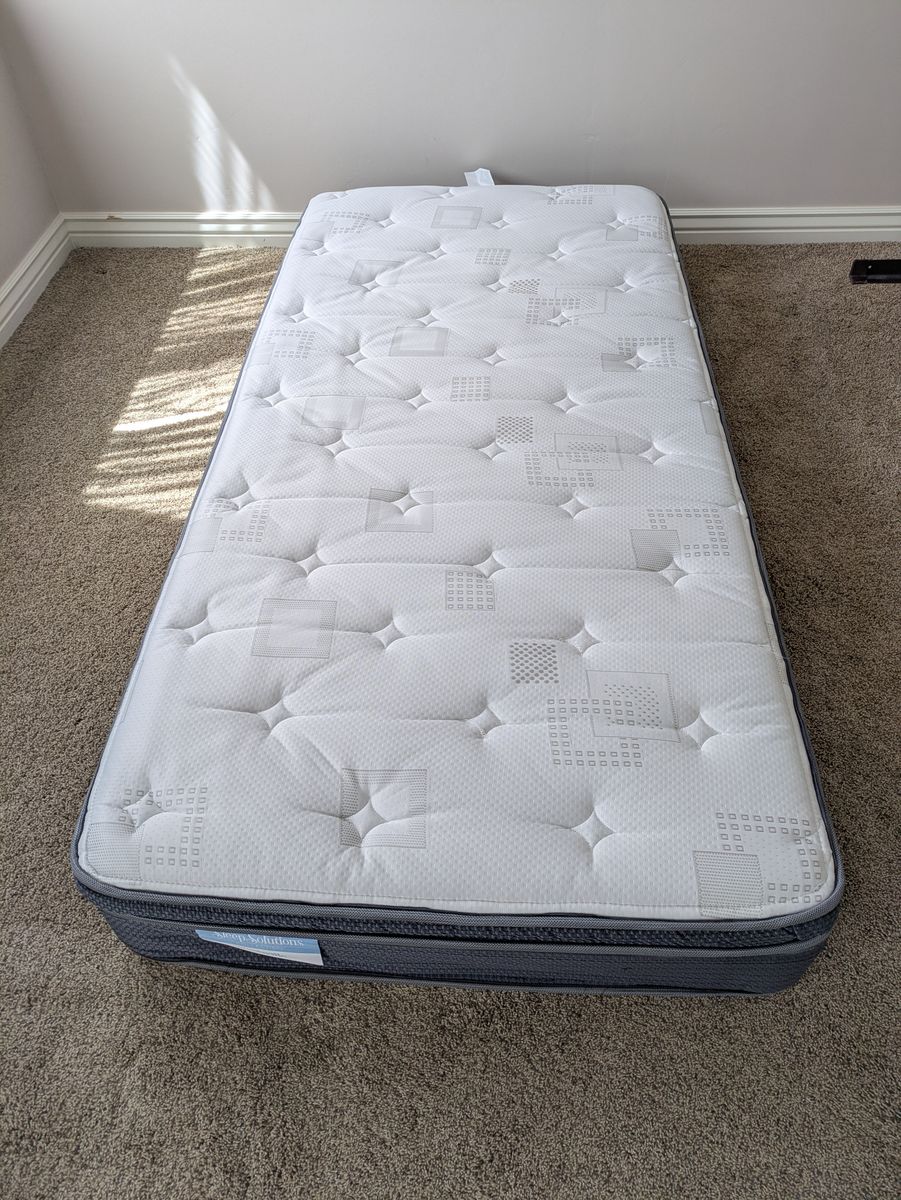 Twin XL Mattress and Frame (no box spring)