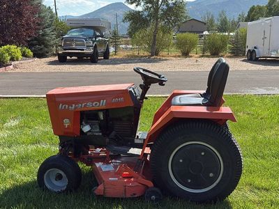 Vintage 1998 Ingersoll 4016 Garden Tractor with Mower Deck and Snowblower Attachment