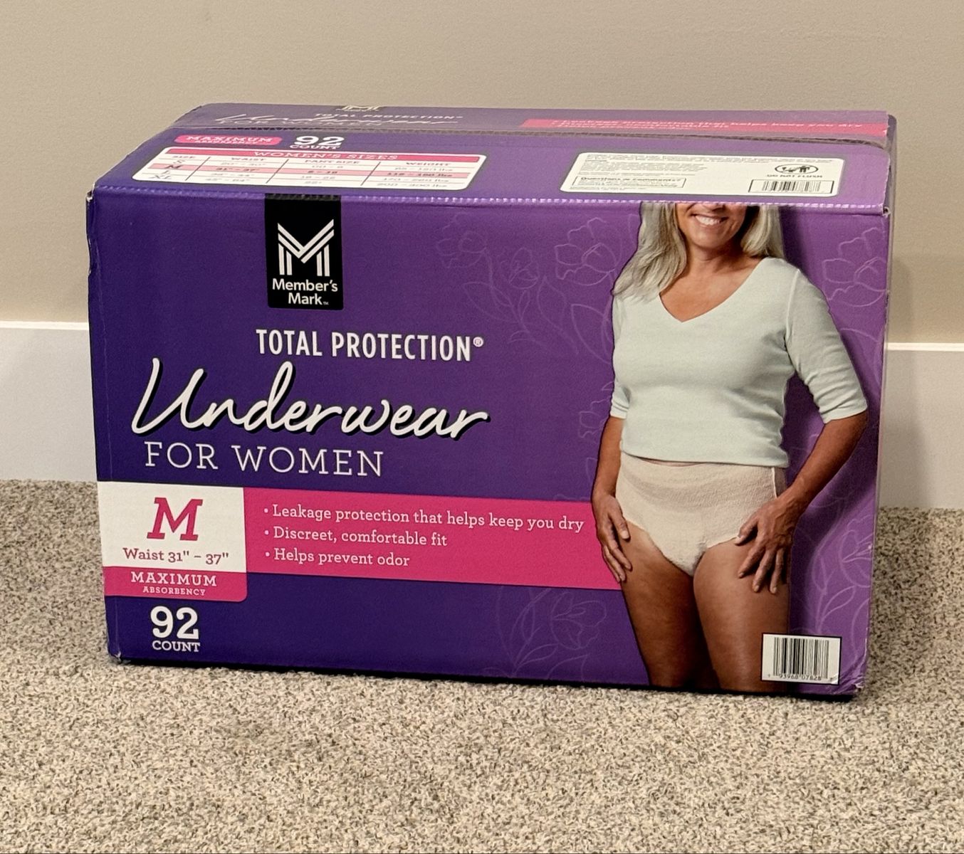 Disposable pull up underwear for women size medium