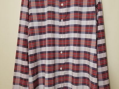 Rockwell TheTitan Men's X-Large Plaid Long Sleeve Button-Up Shirt - Polyester