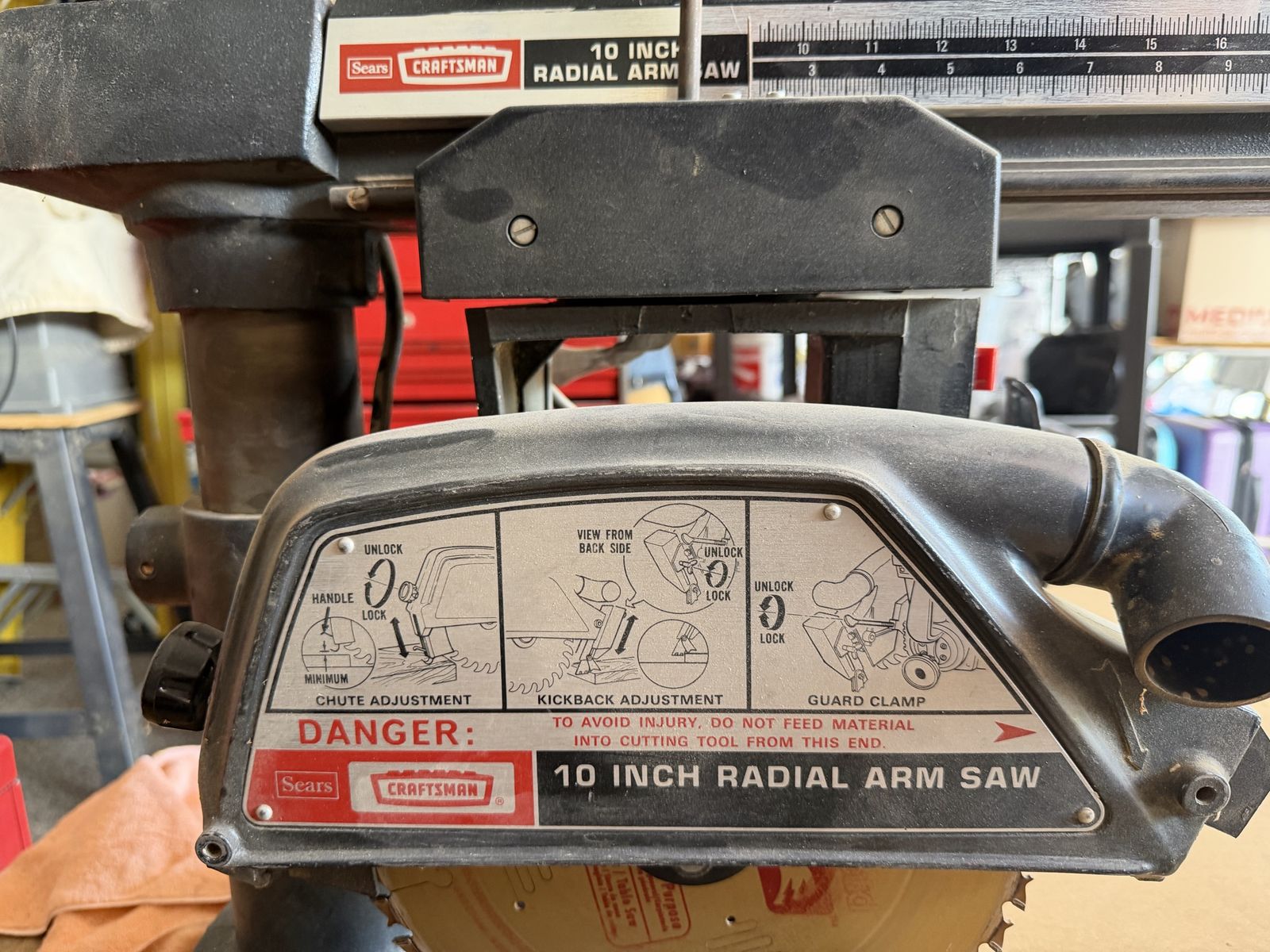 Sears Craftsman 10 inch radial arm saw