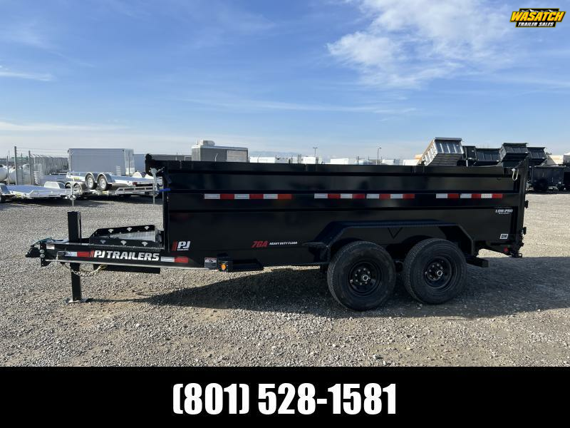 PJ Trailers 7x14 83" Low-Pro High Side (DM) Dump Trailer
