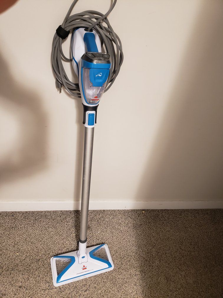 Bissell PowerFresh Steam Mop - White & Blue, Corded-Electric Hard Floor Cleaner