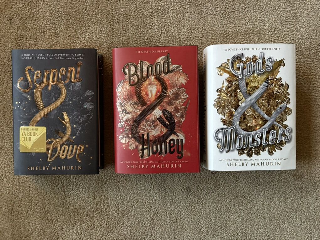 Serpent & Dove Trilogy by Shelby Mahurin (hardcovers—TWO SIGNED)