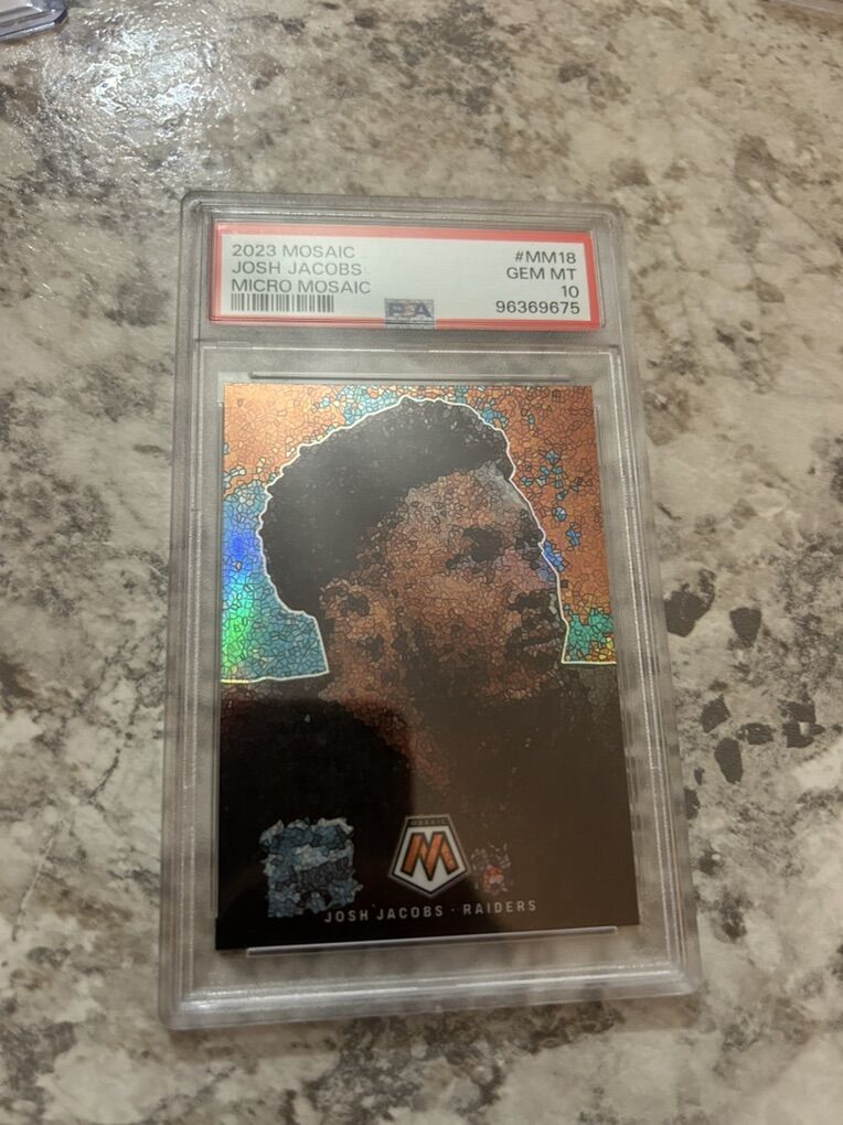Josh Jacobs Micro Mosaic Gem Mint 10