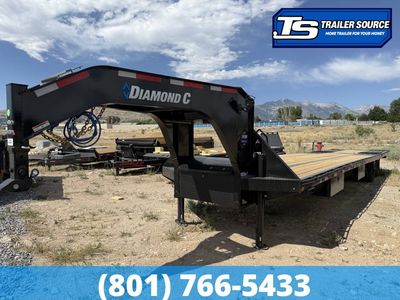 8.5x40 Diamond C FMAX-HDT 212 Pacesetter Pkg Pacesetter Pkg Gooseneck Hydraulic Dovetail Equipment Trailer - 25.9K GVWR -