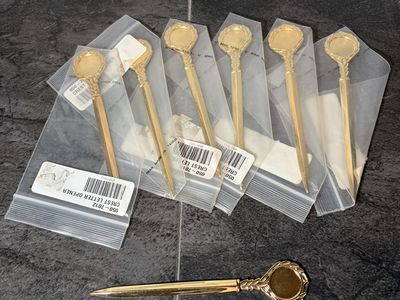 Crest Decorative Letter Opener Project Kit Woodworking Resin Craft- Lot of 7