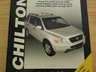 CHILTON HONDA RIDGELINE 2003-12 / ACURA 2001-07 REPAIR MANUAL Perfect Condition