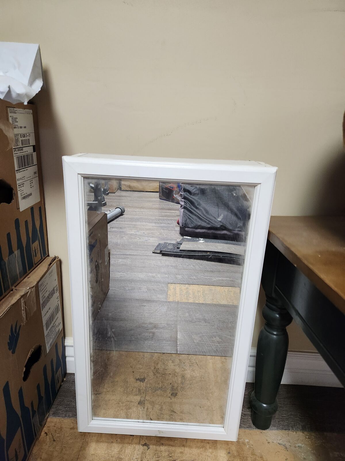 Mirrored Wooden Medicine Cabinet