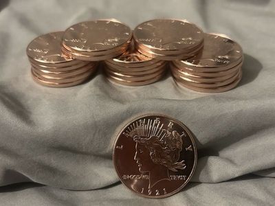 1 Ounce .999 Fine Copper Liberty Rounds - 20 Total