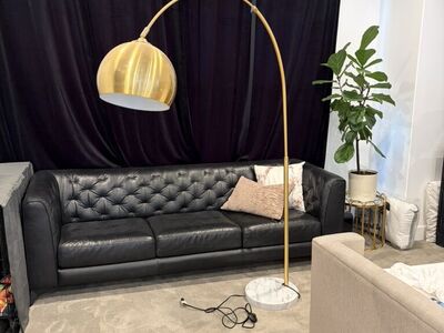BrightTech, Olivia Floor Lamp, Brass