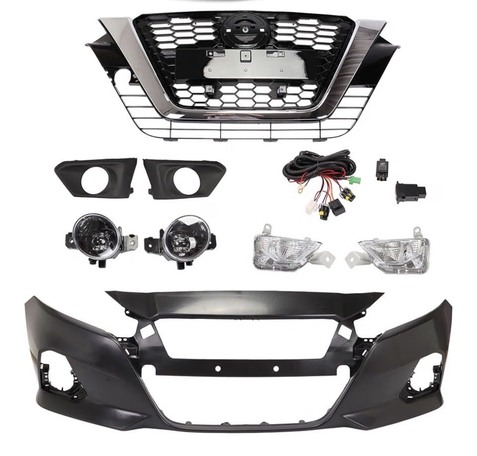 19-22 Nissan Altima front bumper Facia and light kit with harness and switch