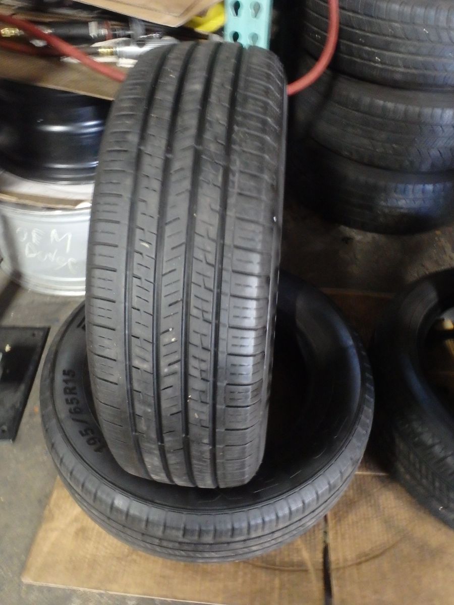 195/65R15 ROADX RXMOTIN MX445 PAIR OF TWO USED TIRES