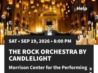 The Rock Orchestra By Candlelight Tickets - Morrison Center Boise, ID (2 tickets)