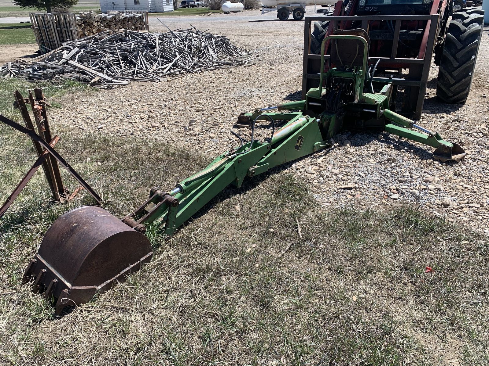 John Deere backhoe