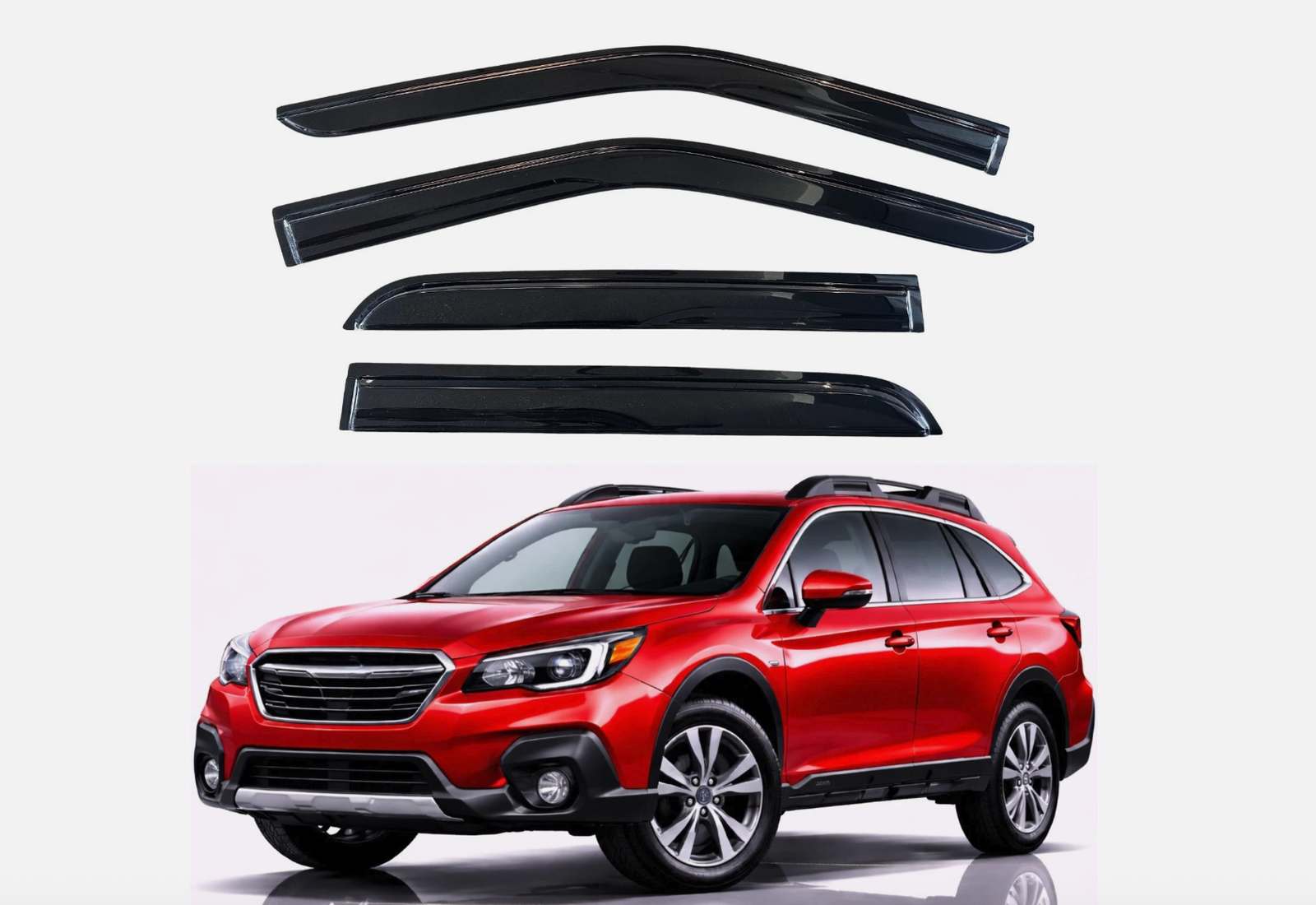 2015-2019 Subaru Outback Window Visors Rain Guards Vent Shades Out-Channel 4PC