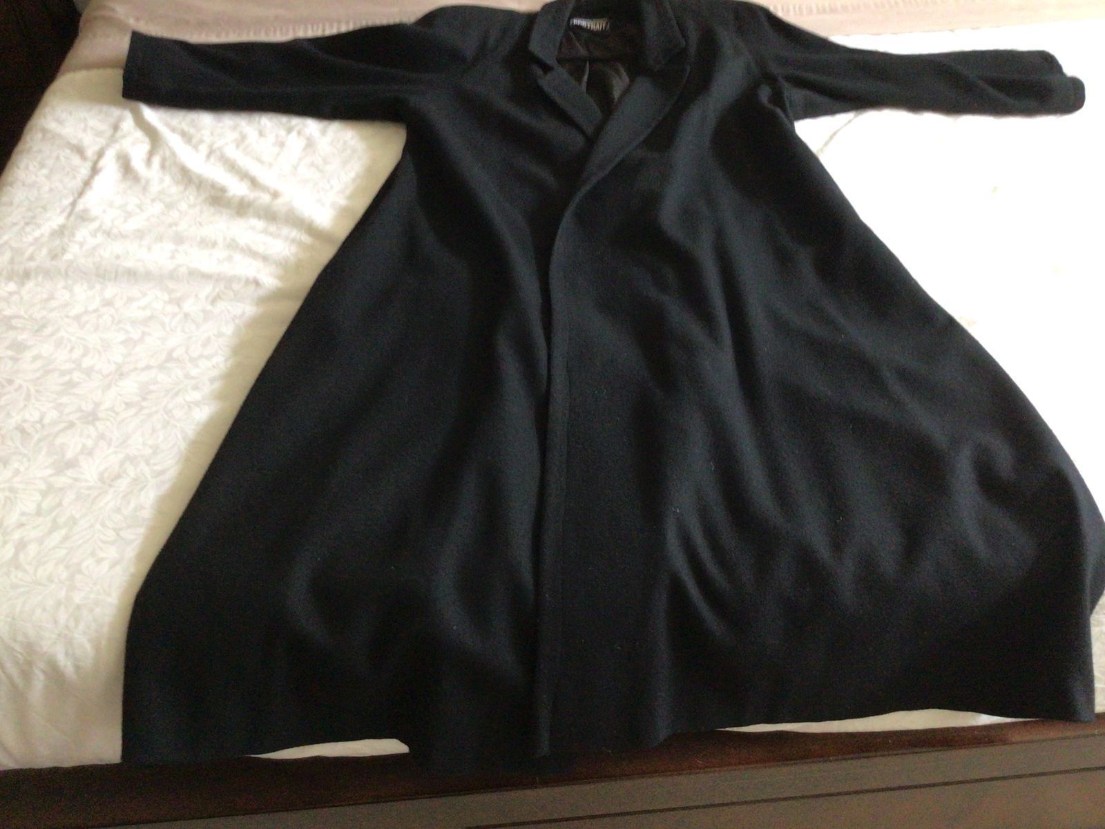 Wool blend long coat