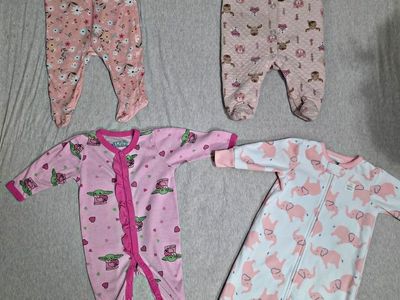 Baby Girl Clothes Lot, 0-3 Months, Onesies, Sleepers, and Pants