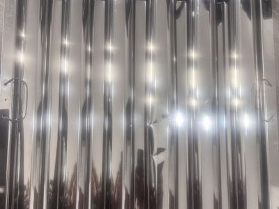 Pair of Stainless Steel Commercial Kitchen Hood Baffle Grease Filters New