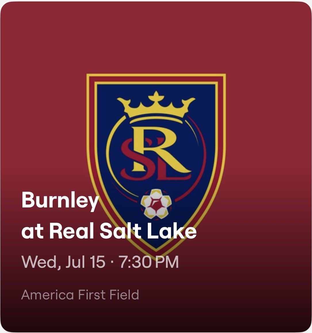 RSL vs Burnley 7/15