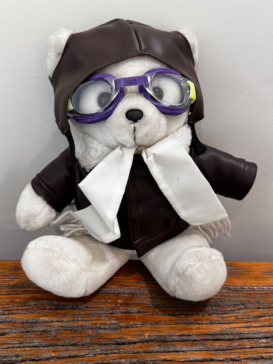 Vintage SAAB Aviator Teddy Bear – Steven Smith Plush (Great Condition!)