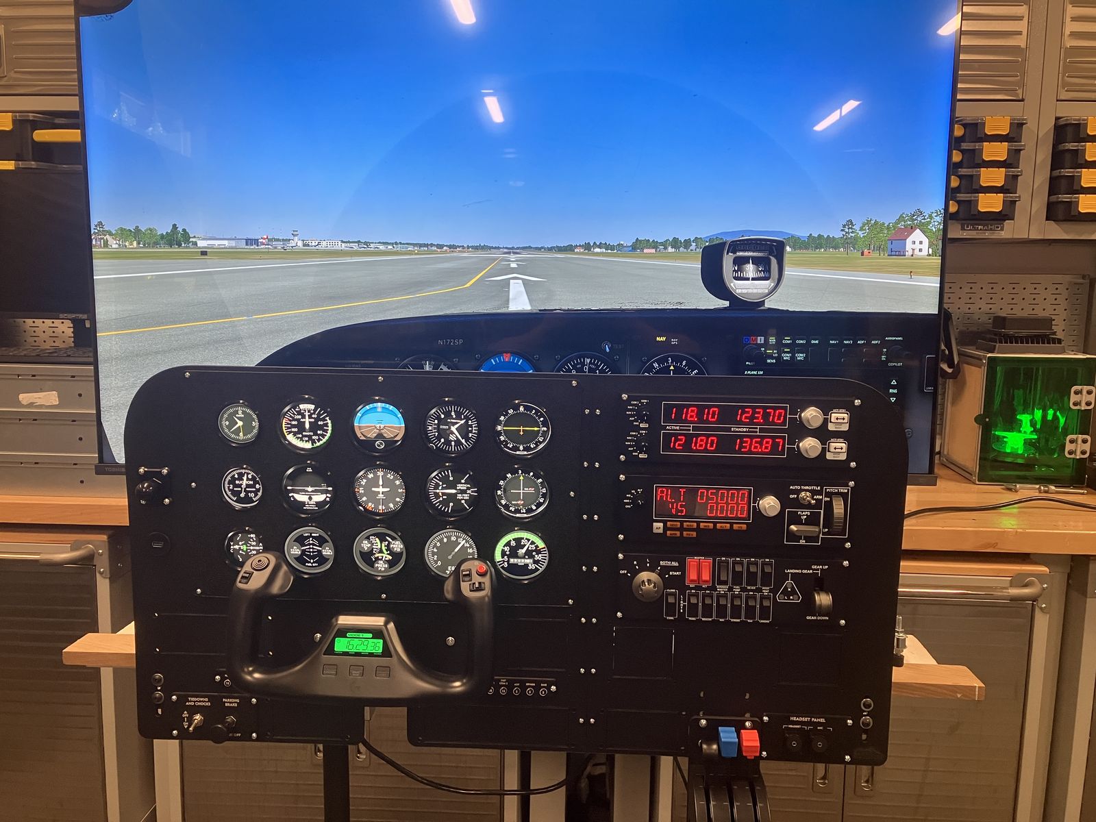 Complete Six-Pack Flight Simulator with Logitech Hardware - Ready-to-Fly | X-Plane 12 & MSFS - $1,200