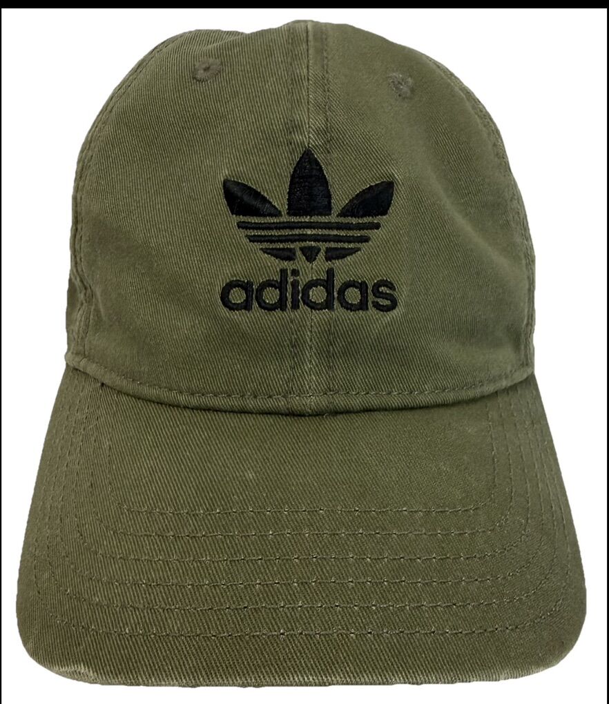 Adidas Trefoil Womens Adjustable Army Green Hat
