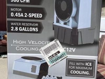 NEW Hessaire 900 CFM 2-Speed Portable Evaporative Cooler - 2.8 Gallon Water Reservoir