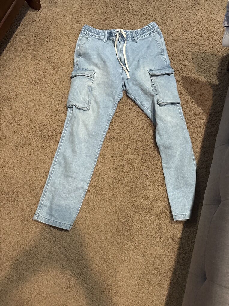 Pacsun Cargo Taper Jeans, Size Medium