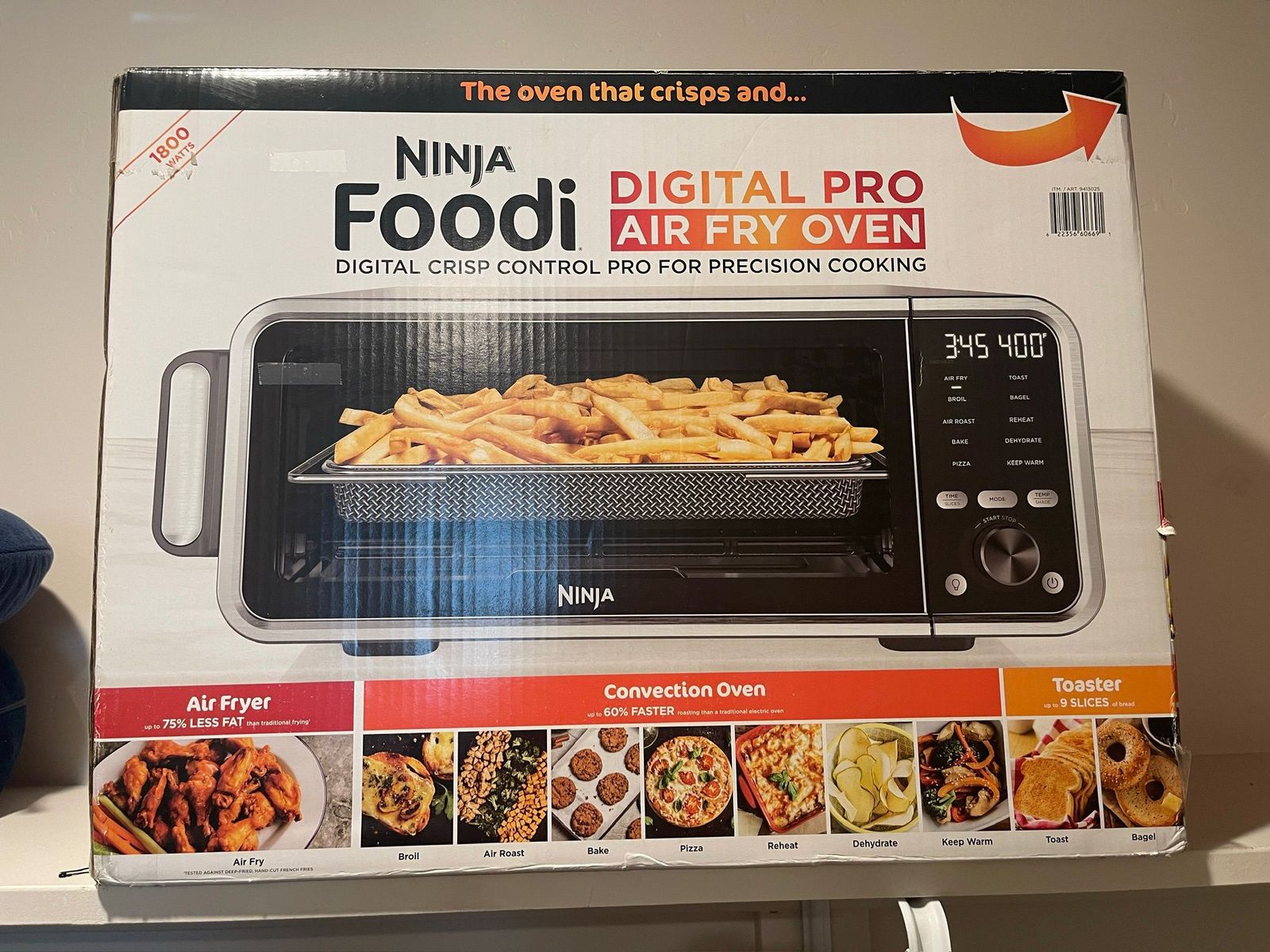 Ninja Foodi Digital Pro Air Fry Oven - Flip-Away 9-in-1