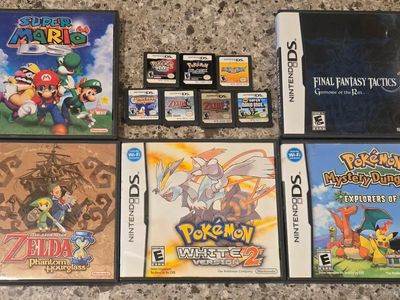 Nintendo Ds game bundle including PokeMon White 2! Trades considered!~