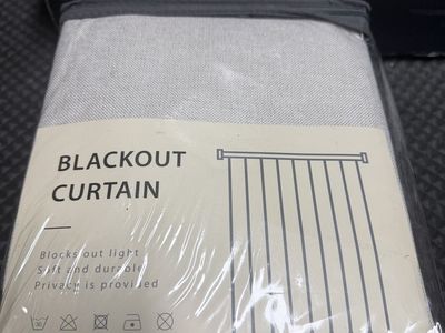 Blackout Curtain 50x84 Beige Light Blocking